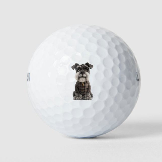 Pelotas de Golf para Amantes de Schnauzer (Anverso)