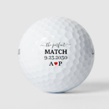 Pelotas de Golf para Bodas Combinación Perfecta Mo