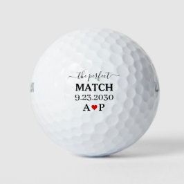 Pelotas de Golf para Bodas Combinación Perfecta Mo