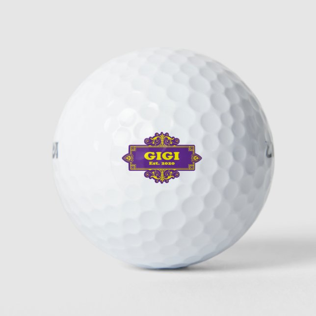 Pelotas De Golf Para esa especial “GiGi 2020” (Anverso)