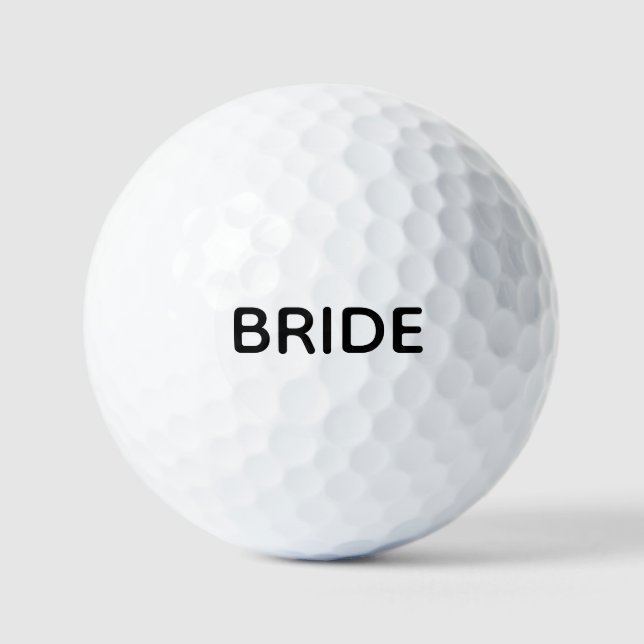Pelotas de Golf para Novia Personalizadas | Día de (Anverso)