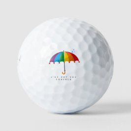 Pelotas De Golf Paraguas 'Te Tengo Cubierto' Divertido y Motivador