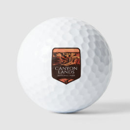 Pelotas De Golf Parque nacional Canyonlands Emblem Sunset