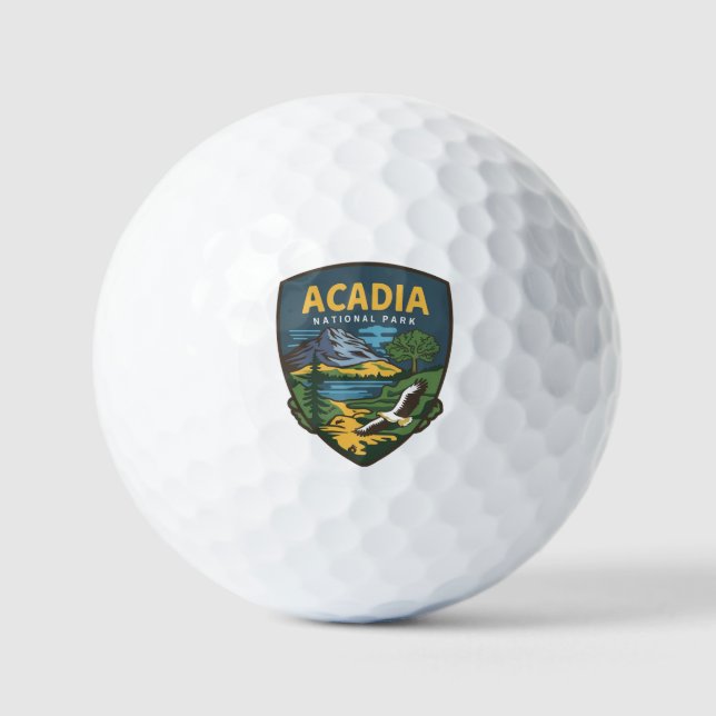 Pelotas De Golf Parque nacional de Acadia Emblem (Anverso)