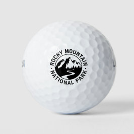 Pelotas De Golf Parque nacional de las Montañas Rocosas Emblem