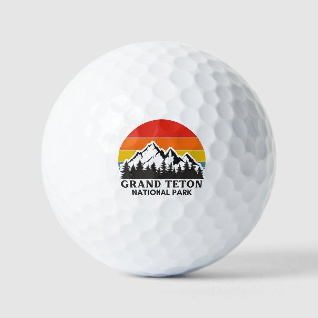 Pelotas De Golf Parque nacional del Gran Tetón (Anverso)