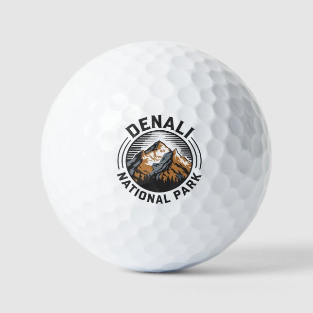 Pelotas De Golf Parque nacional Denali (Anverso)