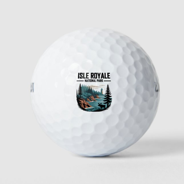 Pelotas De Golf Parque nacional Isle Royale (Anverso)