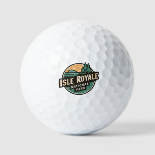 Pelotas De Golf Parque nacional Isle Royale Parque nacional Retro