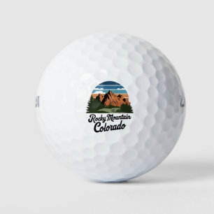 Pelotas De Golf Parque nacional Montaña Rocosa Retro