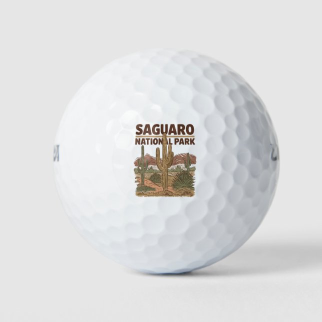 Pelotas De Golf Parque nacional Saguaro, Desierto Sonorés (Anverso)