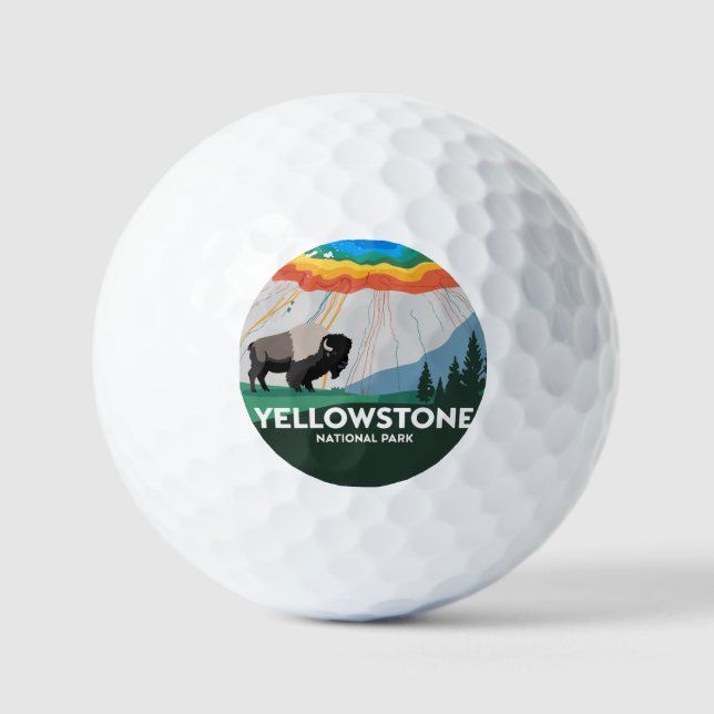Pelotas De Golf Parque nacional Vivid Yellowstone (Anverso)