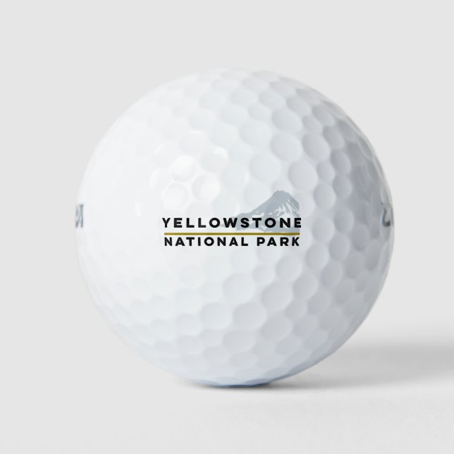 Pelotas De Golf Parque nacional Yellowstone (Anverso)