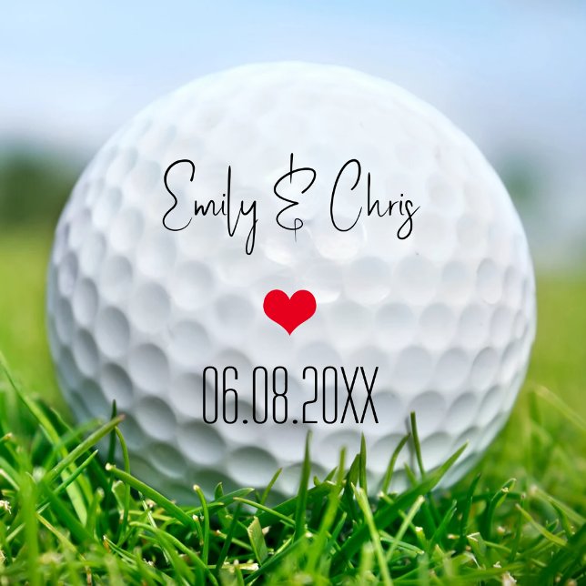 Pelotas De Golf Partido de Boda Aniversario personalizado favorece (Subido por el creador)