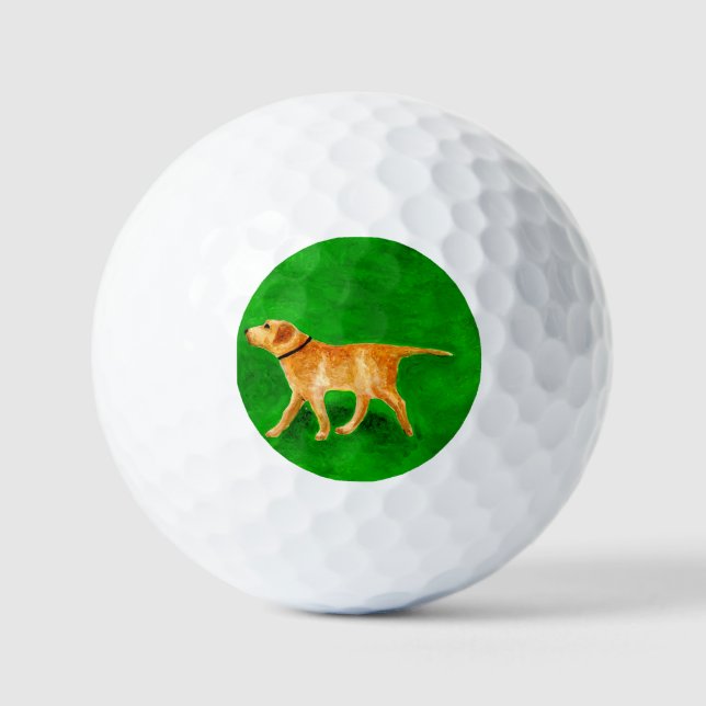 Pelotas De Golf Paseando al perro (Anverso)