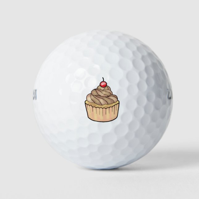 Pelotas De Golf Pastel de chocolate (Anverso)