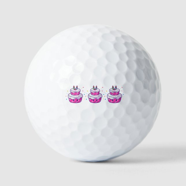 Pelotas De Golf Pastel de Personalizado lindo (Anverso)
