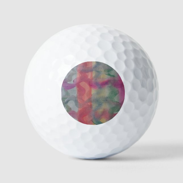 Pelotas De Golf Pastel Resumen Arte (Anverso)