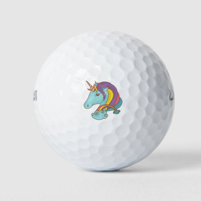 Pelotas De Golf Pastel Unicorn (Anverso)