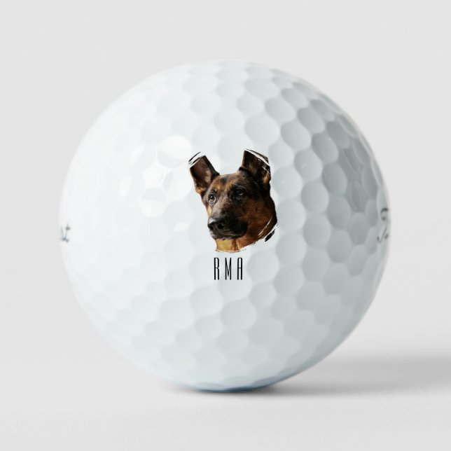 Pelotas De Golf Pastor Alemán (Anverso)