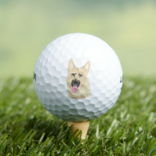 Pelotas De Golf Pastor Alemán Negro y Tan