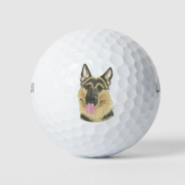 Pelotas De Golf Pastor alemán personalizado