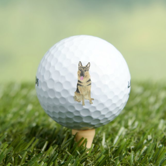 Pelotas De Golf Pastor alemán personalizado (Camiseta in situ)