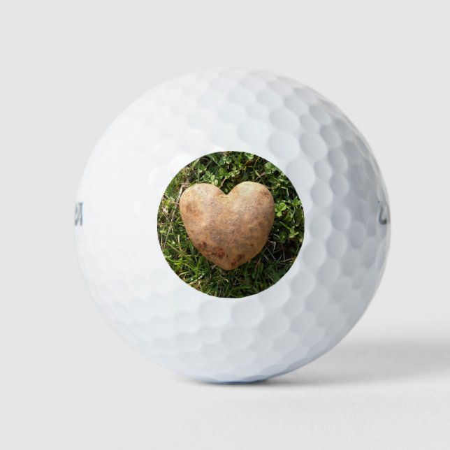 Pelotas De Golf Patata con forma de corazón (Anverso)