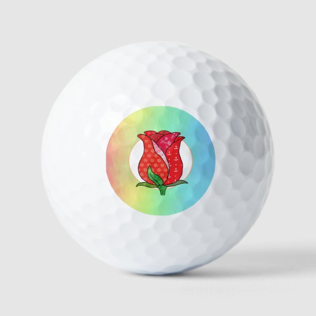 Pelotas De Golf Patchworkrose  (Anverso)