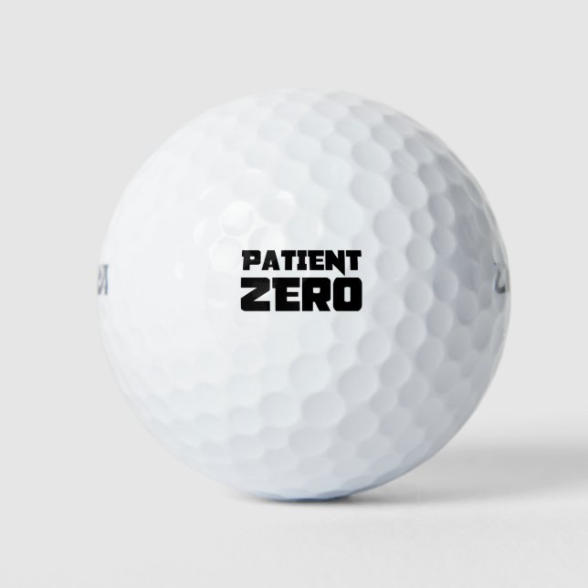 PELOTAS DE GOLF PATIENT ZÉRO ! (Anverso)