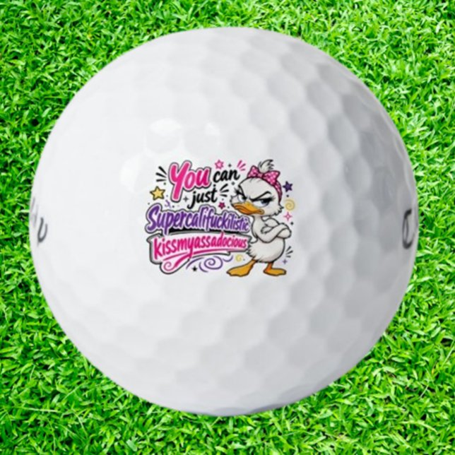 Pelotas De Golf Pato Divertido Sarcástico (Give Dad the laughs he’ll never forget)