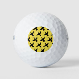Pelotas De Golf Patos voladores negros amarillos