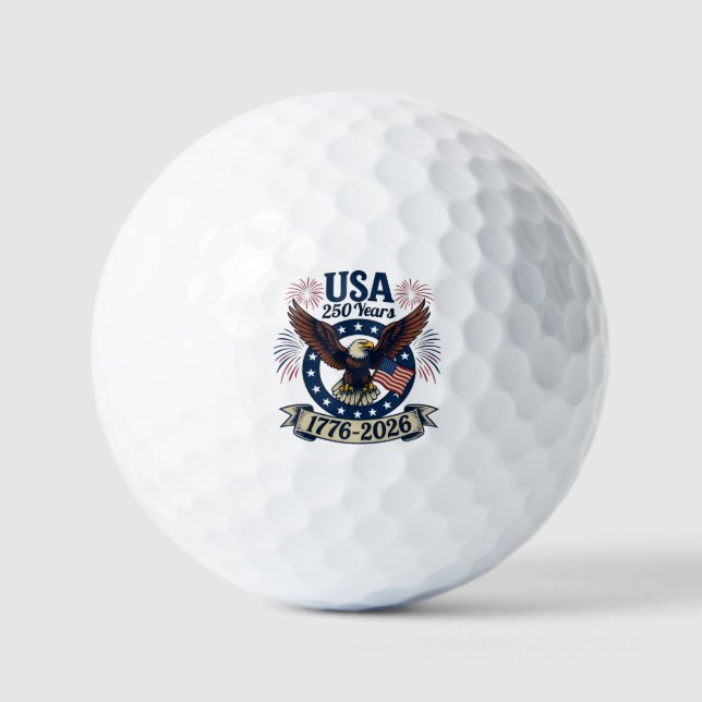 Pelotas De Golf Patriotic American Eagle 250 Years 1776-2026 (Anverso)