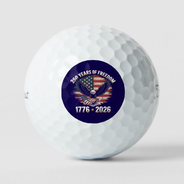 Pelotas De Golf Patriotic Eagle 250 Years of Freedom  (Anverso)