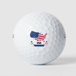 Pelotas De Golf Patriotic Golf Balls American flag