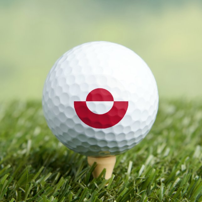 Pelotas De Golf Patriotic Greenland Golf Ball, Greenland Flag (Camiseta in situ)