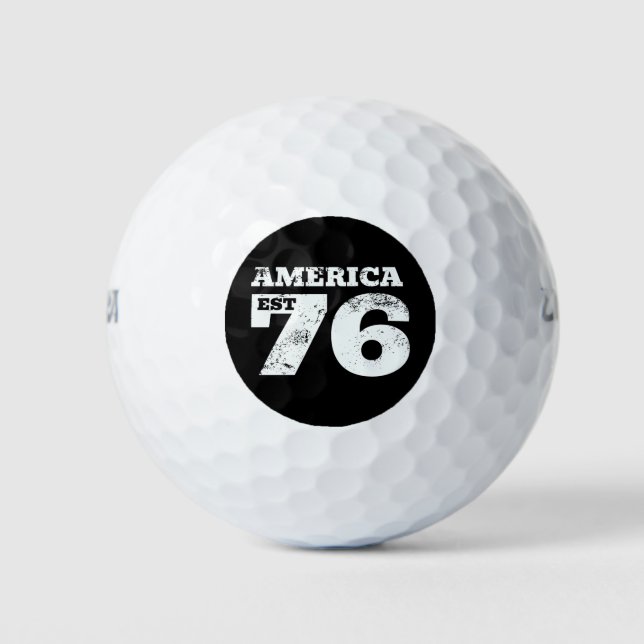 Pelotas De Golf Patriótico del Este de Estados Unidos 1776 (Anverso)