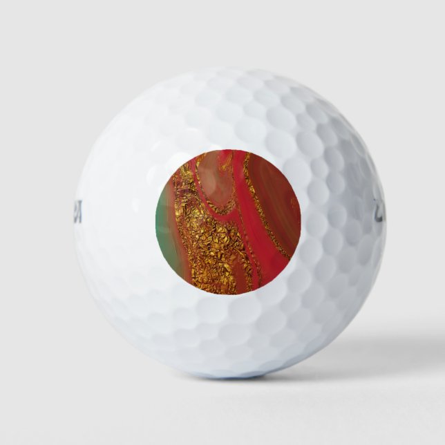 Pelotas De Golf patrón abstracto. (Anverso)