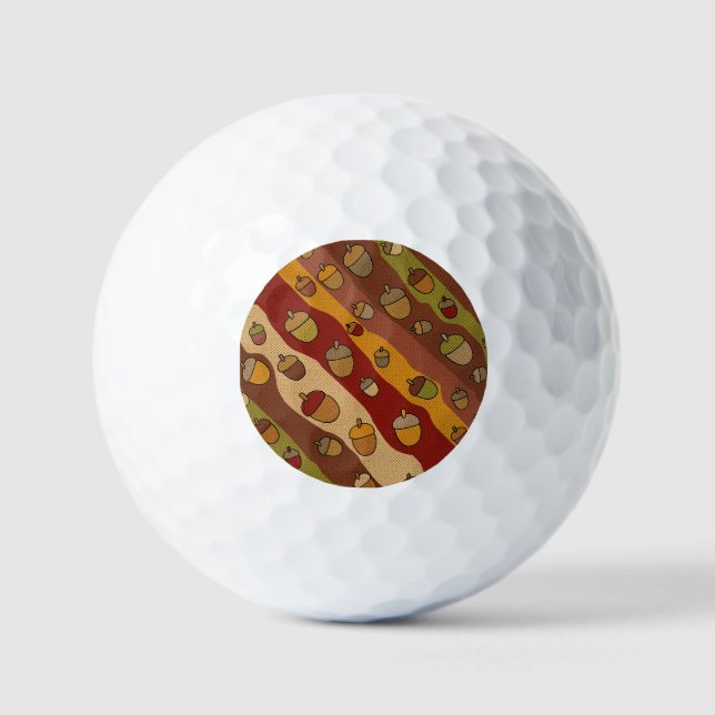 Pelotas De Golf Patrón de bandas de maíz (Anverso)