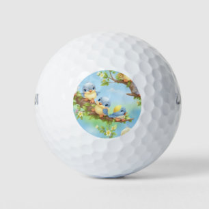 Pelotas De Golf Patrón de Cottagecore de Pastel