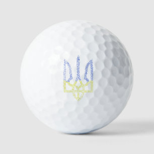 Pelotas De Golf Patrón de espiral de tridente de trízub del escudo