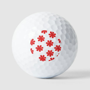 Pelotas De Golf Patrón de flor abstracto