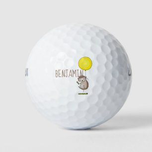 Pelotas De Golf Patrón de hedgehog y personalizado de globos