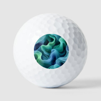 Pelotas De Golf Patrón de oleadas de gradiente de resplandor de br