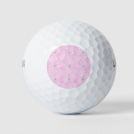 Pelotas De Golf Patrón de raqueta de tenis Pink