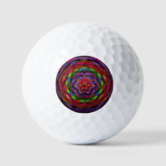 Pelotas De Golf Patrón mosaico abstracto #11 (Anverso)