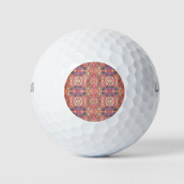 Pelotas De Golf Patrón púrpura y rosa
