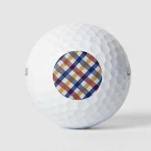 Pelotas De Golf Patrón Tartán multicolor