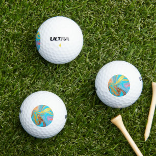 Pelotas De Golf pattern abstract marbled