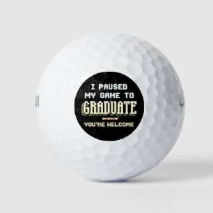 Pelotas De Golf Pausé mi juego para graduarme como jugador de jueg